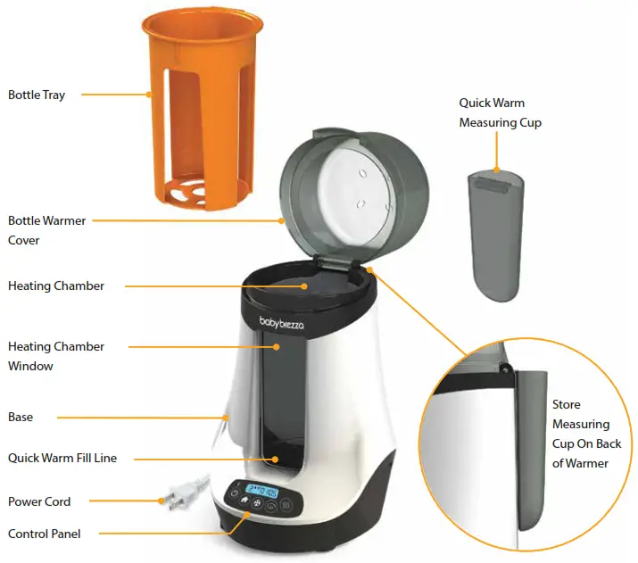 baby brezza BRZ00139 Safe Smart Bottle Warmer - FIGURE 1