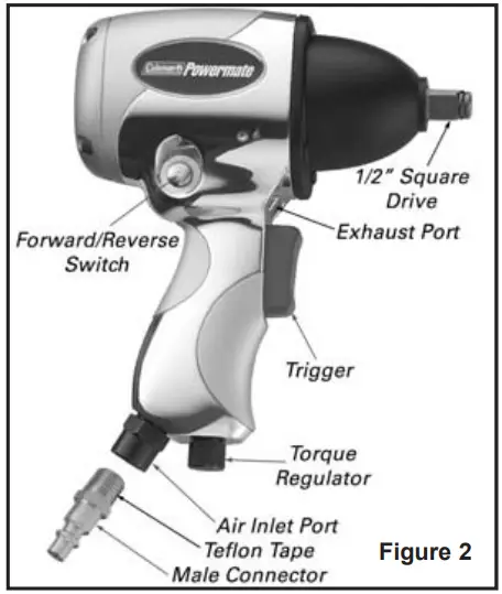 Powermate 024 0077CT Air Impact Wrenches - fig 1