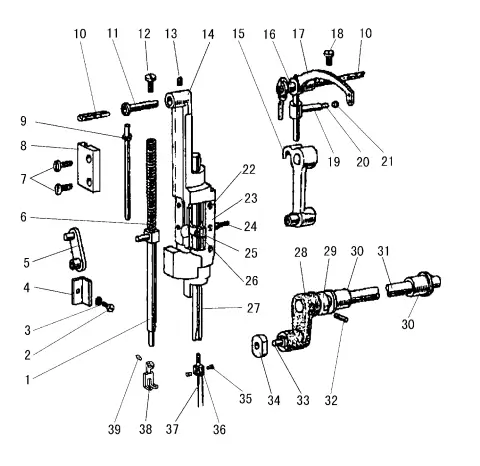 HIGHLEAD-GC2268-2B -2BL-Two-Needle-Cylindrical-Bed-Compound-Feed-Lockstitch-Sewing-Machine-FIG-24