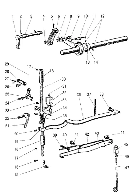 HIGHLEAD-GC2268-2B -2BL-Two-Needle-Cylindrical-Bed-Compound-Feed-Lockstitch-Sewing-Machine-FIG-25