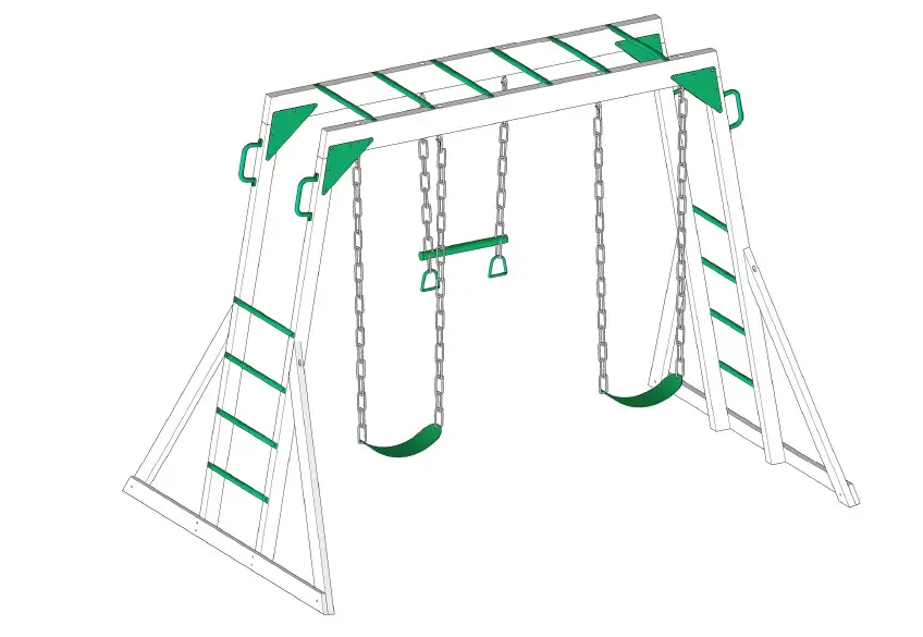 Lifespan Kids Daintree 2-in-1 Monkey Bars And Swing Set User Manual