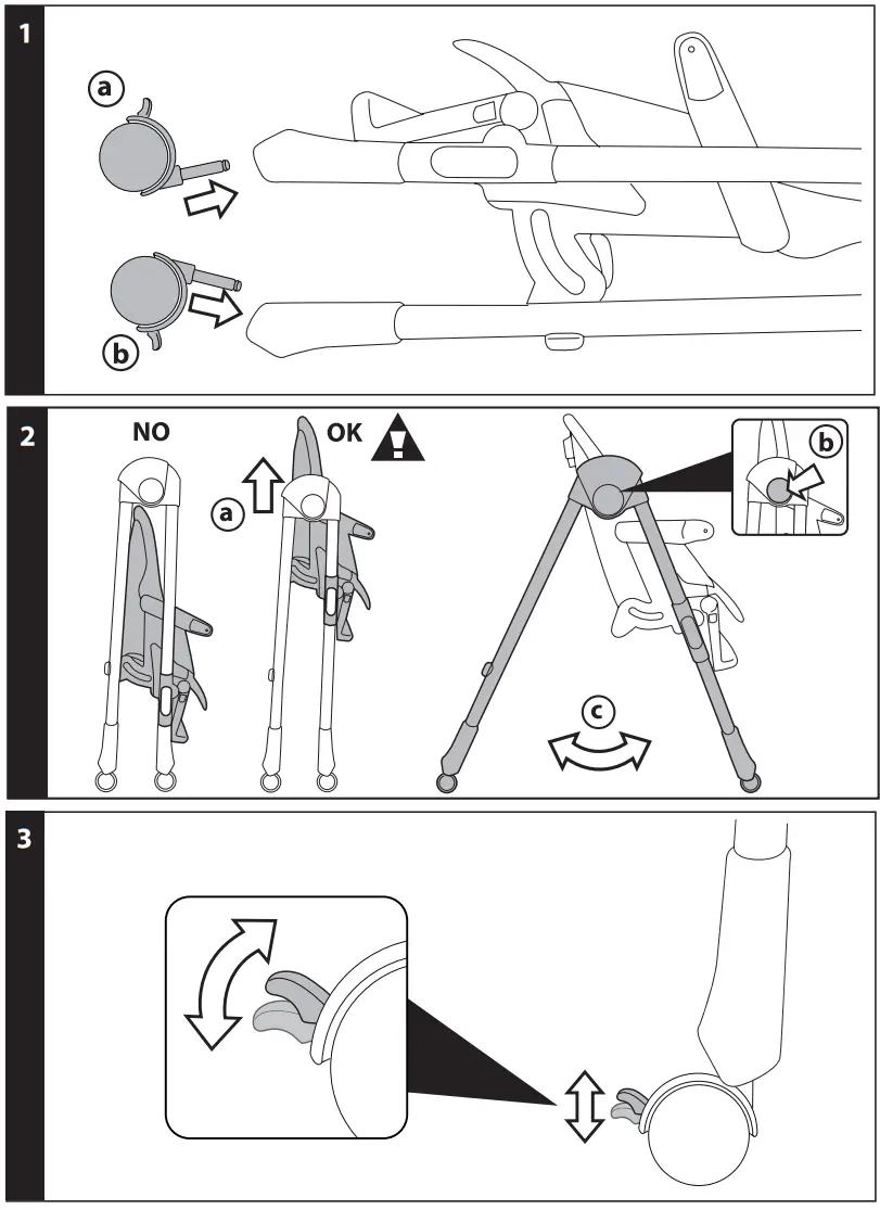 PegPerego Prima Pappa Follow Me Highchair - Fig