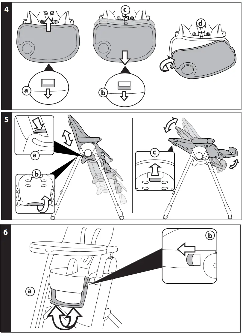 PegPerego Prima Pappa Follow Me Highchair - Fig1
