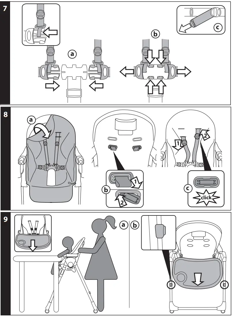 PegPerego Prima Pappa Follow Me Highchair - Fig2