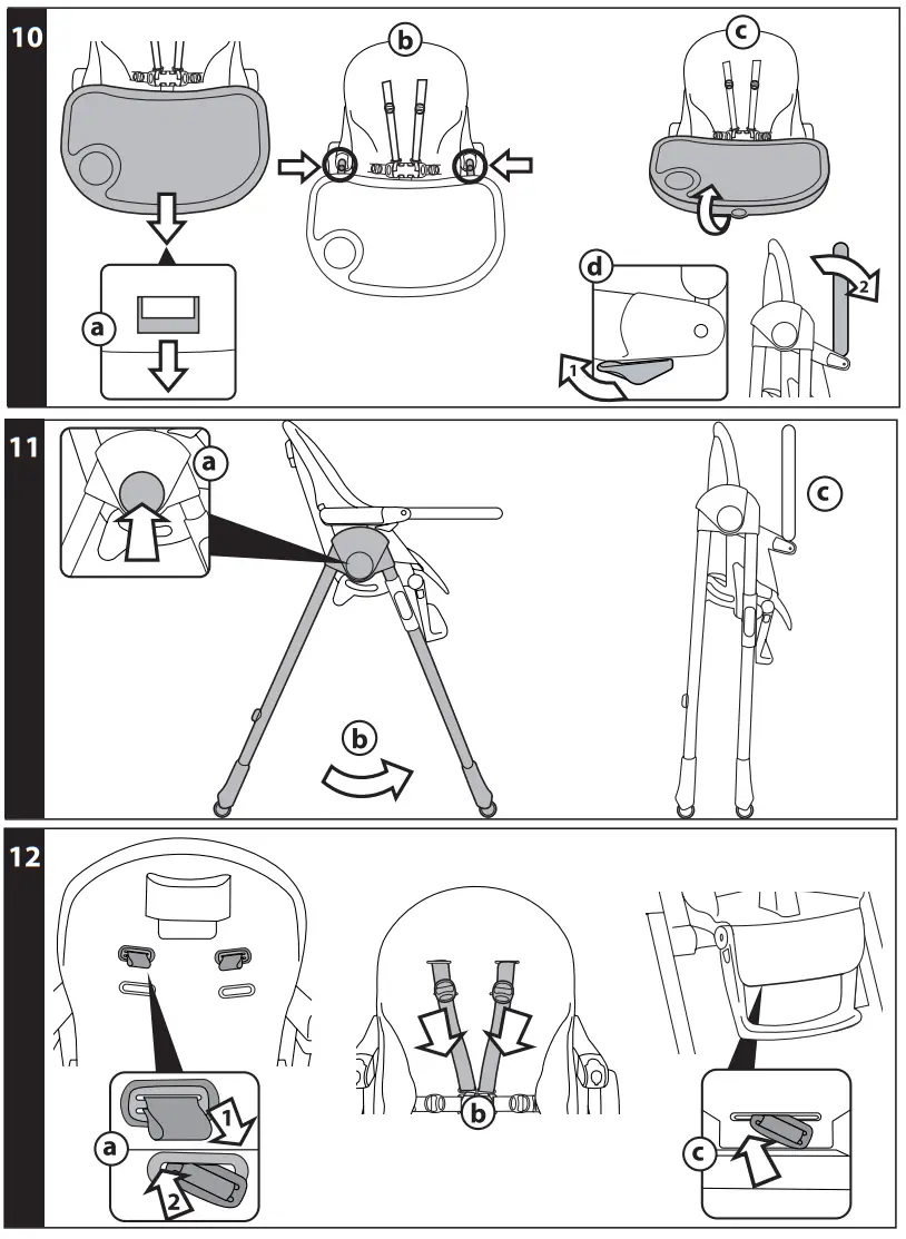 PegPerego Prima Pappa Follow Me Highchair - Fig3