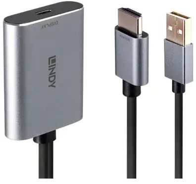 LINDY 43347 HDMI to USB Type C Converter with USB Power-FIG1