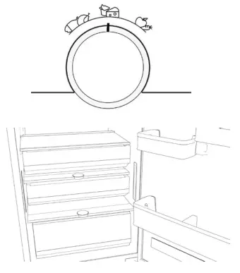 Whirlpool HTC18 T532 Hotpoint Integrated Fridge Freezer - Fig 6