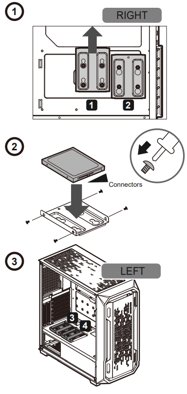 COUGAR MX620 RGB Stylish ARGB Mid Tower Case with Modern Patterned Air Vents - Install with trays