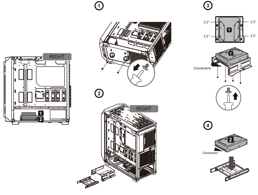 COUGAR MX620 RGB Stylish ARGB Mid Tower Case with Modern Patterned Air Vents - Installing1