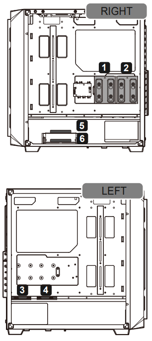 COUGAR MX620 RGB Stylish ARGB Mid Tower Case with Modern Patterned Air Vents - Installing2