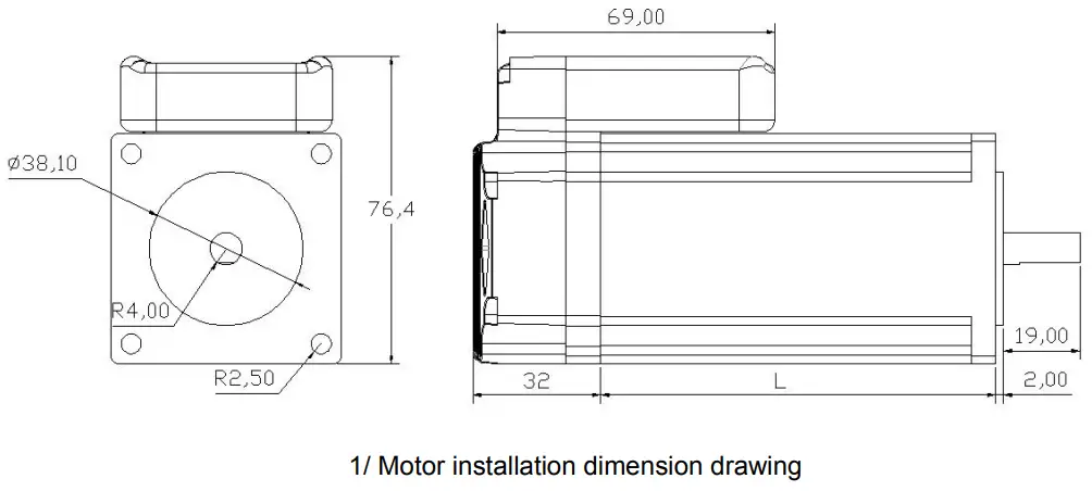LiCHUAN TSS57 Nema23 Omtegrated Closed Loop Stepper Motor - fig 1