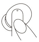 Ausounds AU Stream True Wireless Noise Cancelling Earbud - Wearing Left Ear