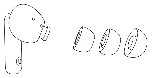 Ausounds AU Stream True Wireless Noise Cancelling Earbud - ear tip1