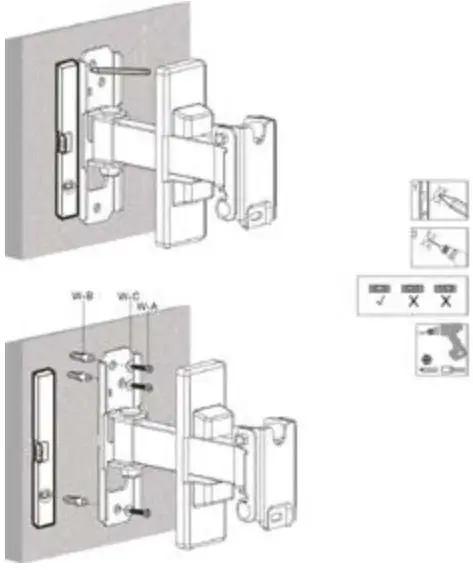 Fastening the ceiling plate