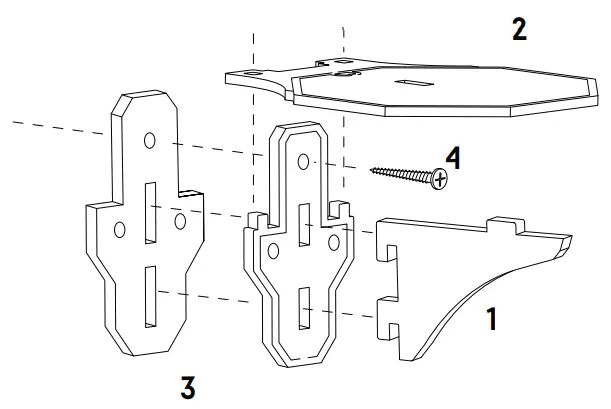 WICKED BRICK HDS101 6 Display Stands Wall Mounts - Qr