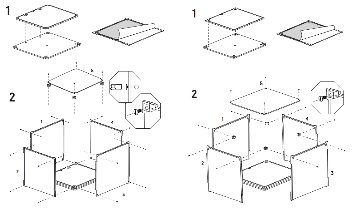 WICKED BRICK HDS101 6 Display Stands Wall Mounts - Fig 5