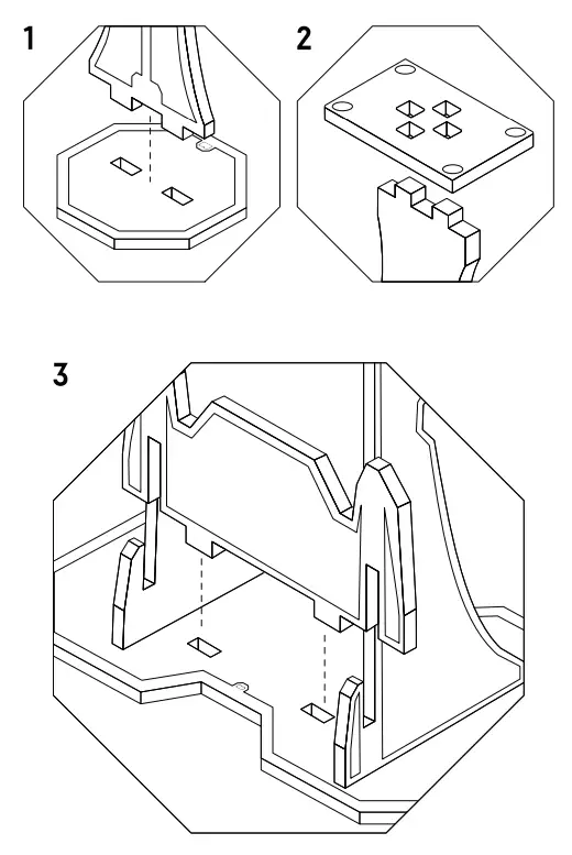 WICKED BRICK HDS101 6 Display Stands Wall Mounts - Fig 7