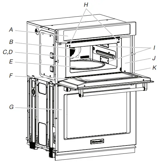 KitchenAId W10903390B Built-In Microwave Combination Ovens -PARTS AND FEATURES