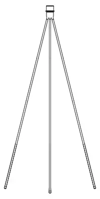 UMAGE Tripod Lamp Stand for Floor Lamp - fig 1
