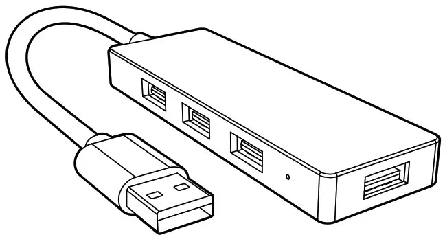 alza power APW HACF4A2B FlatCore USB A Hub - Cover