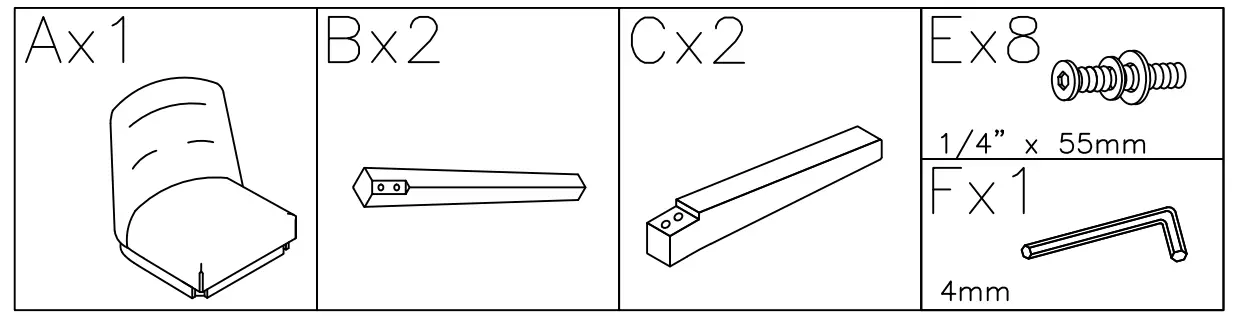 ASHLEY D984-01 Burkhaus Dining Chair - fig 1