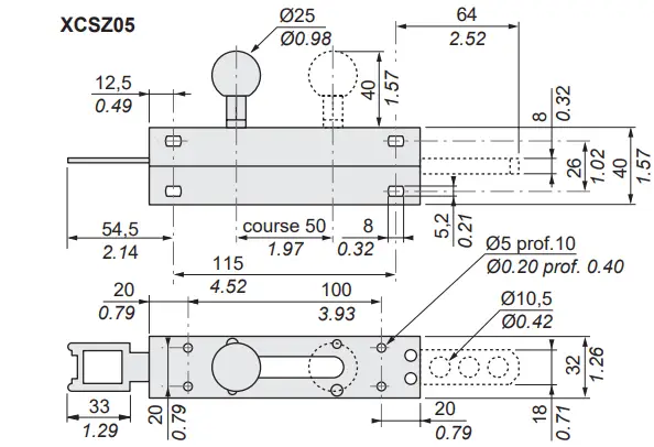 Schneider Electric XCSA B C Safety Interlock Switch - fig1