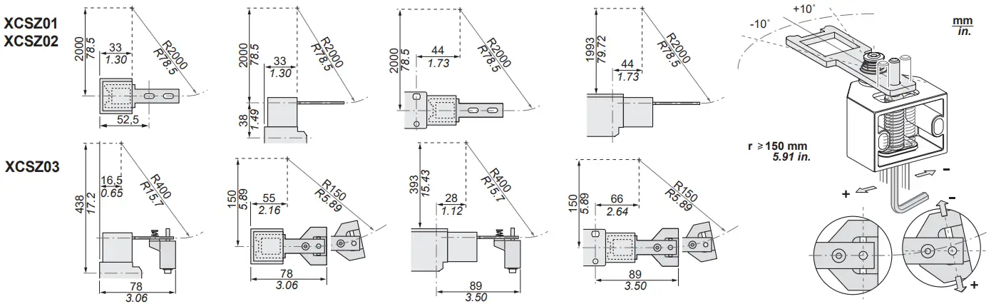 Schneider Electric XCSA B C Safety Interlock Switch - fig2