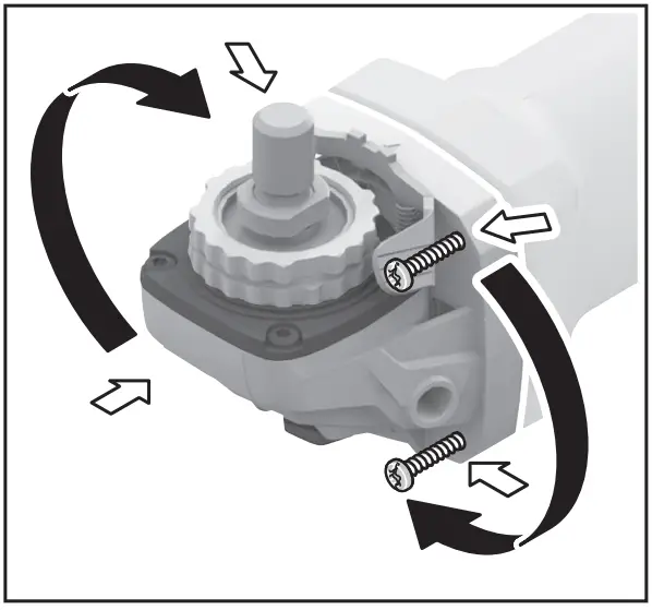 Rotating the machine head
