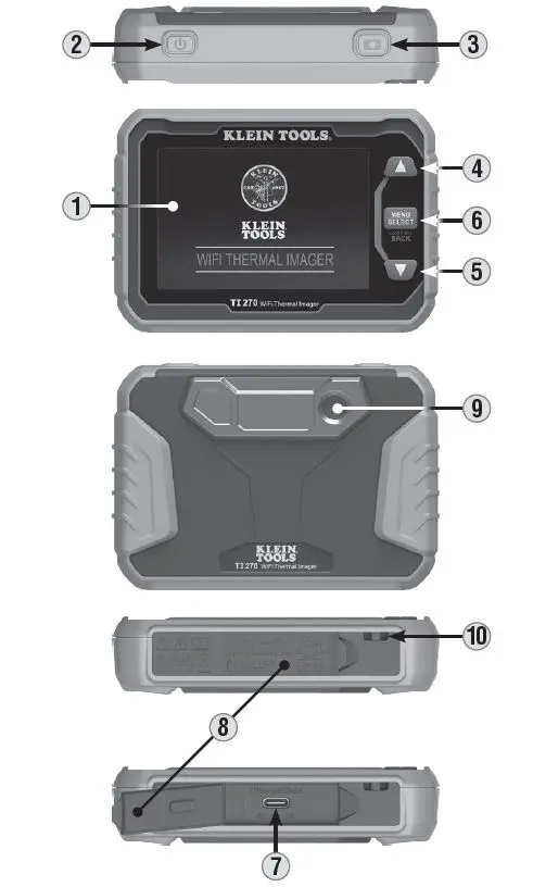KLEIN TOOLS TI270 Rechargeable WiFi Thermal Imager-fig-5