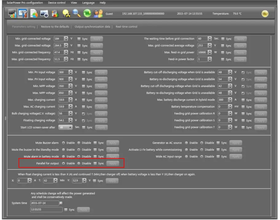 PowerWalker Solar Inverter Svn 15 Kva On-Grid Charger 3 Phase - Parallel for output