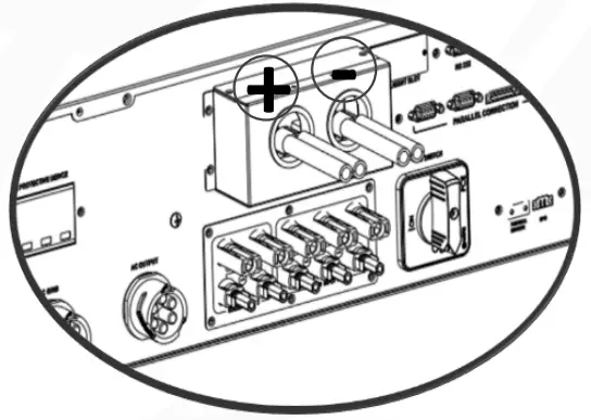PowerWalker Solar Inverter Svn 15 Kva On-Grid Charger 3 Phase - negative termina