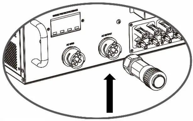 PowerWalker Solar Inverter Svn 15 Kva On-Grid Charger 3 Phase - socket into the terminal