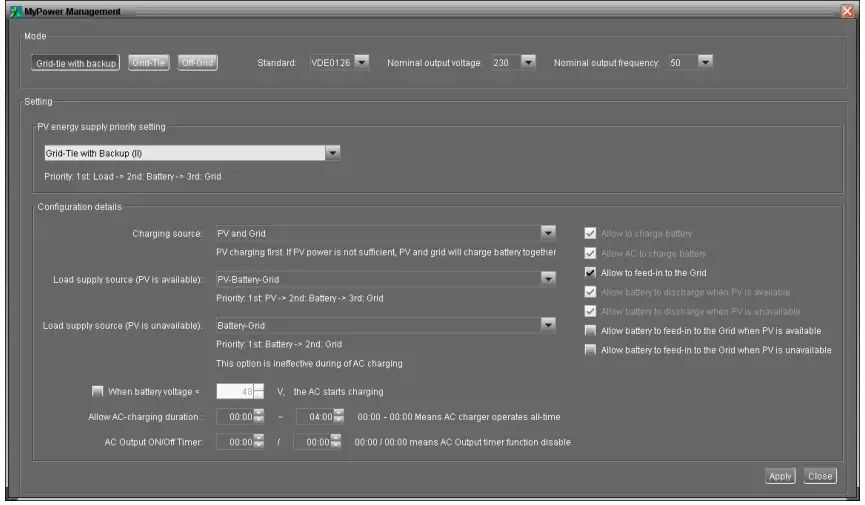 PowerWalker Solar Inverter Svn 15 Kva On-Grid Charger 3 Phase - with backup1