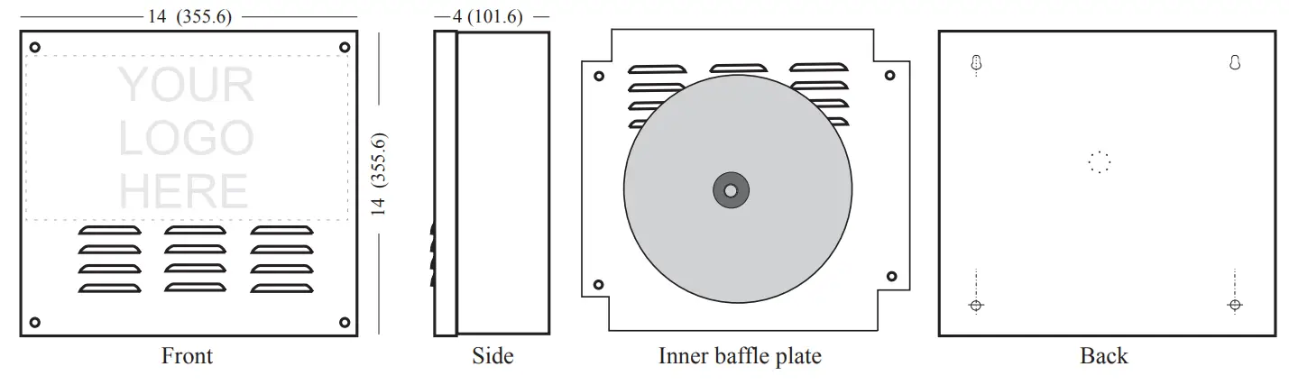 POTTER ABB-1012 Indoor Outdoor Steel Bell Box - Fig 2
