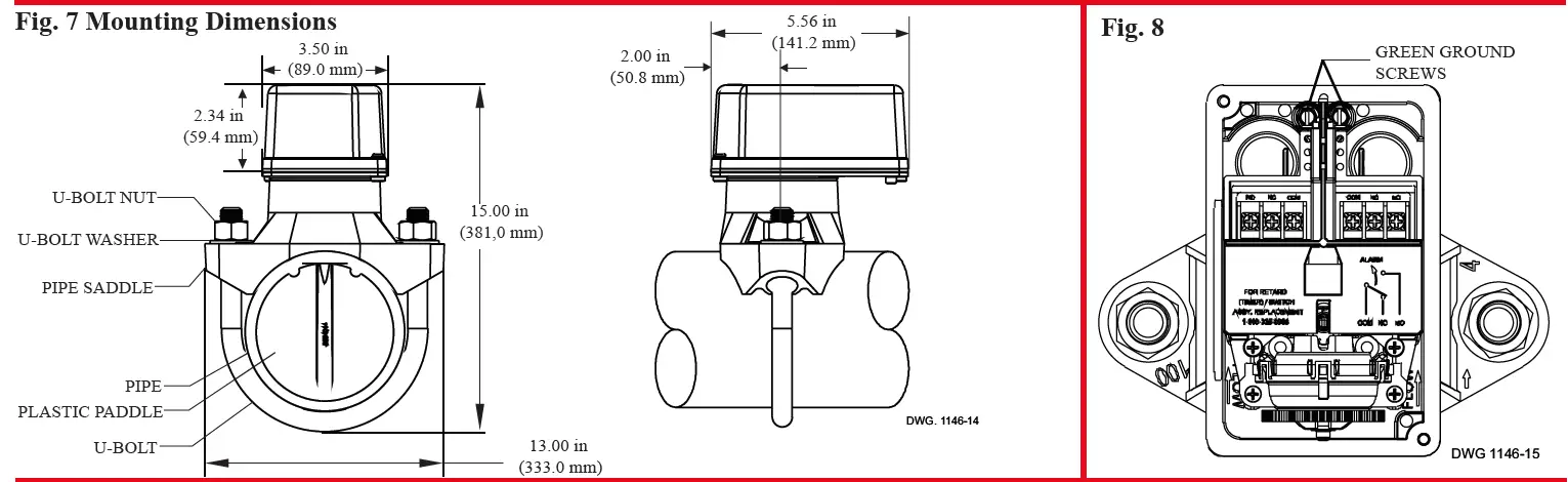 POTTER VSR-10 Vane Type Waterflow Alarm Switch with Retard 4