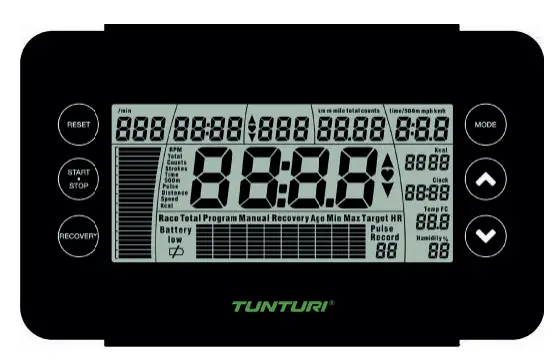 TUNTURI 17TRW0000 Rowing Machine-Console