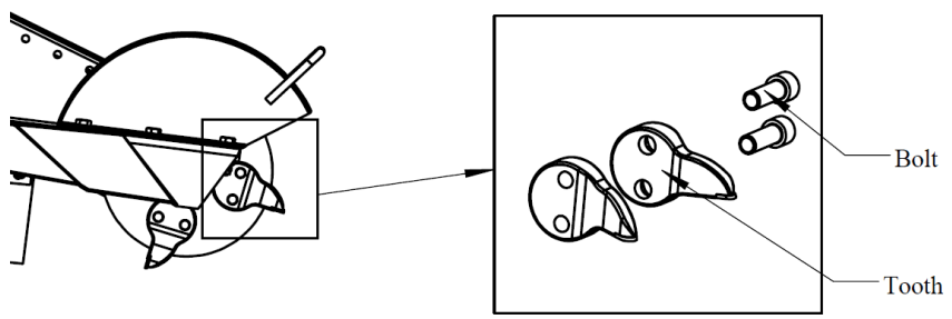 Crytec SGR1500 Rhino 15HP Petrol Stump Grinder - Installing Teeth