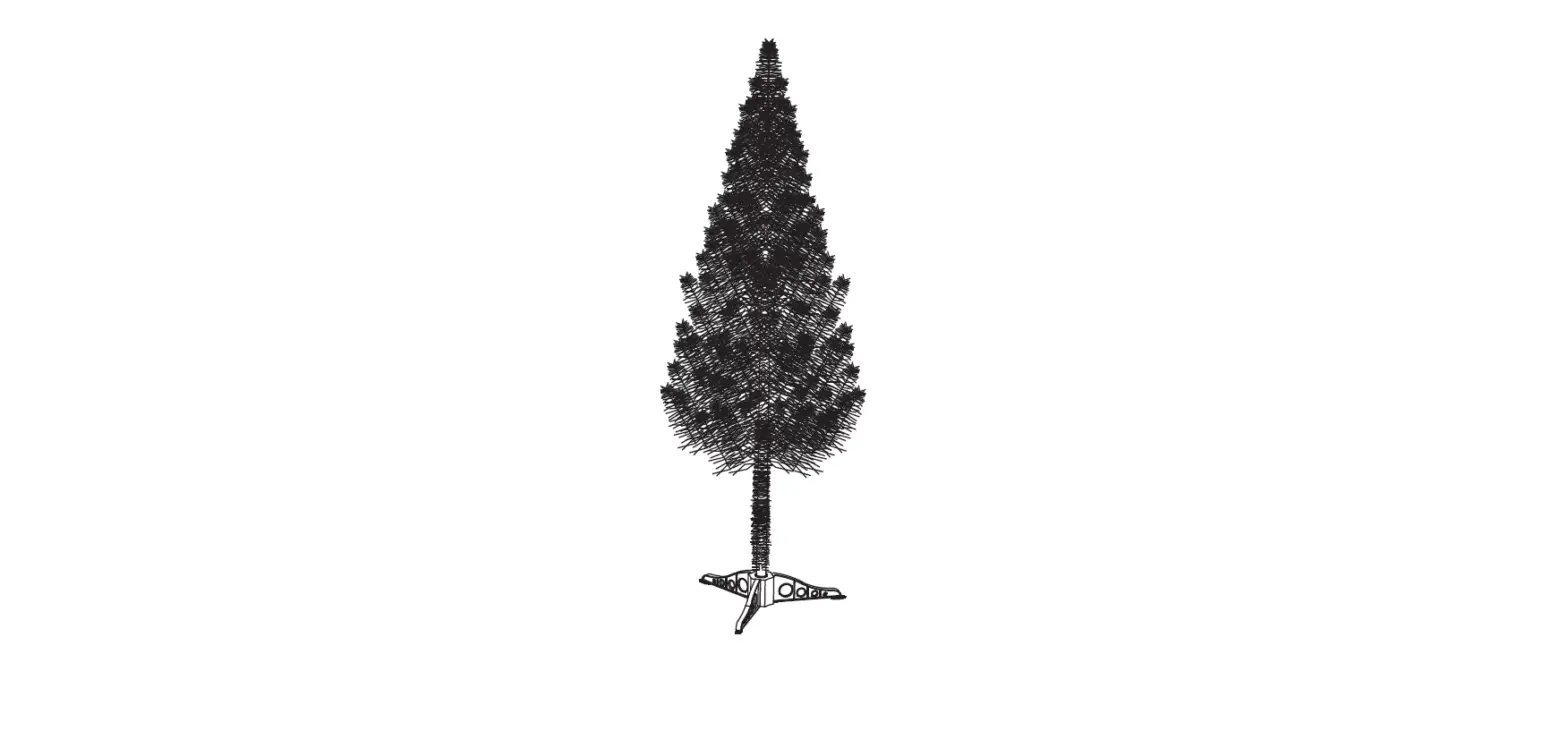 Jaxpety Hg61l0498 4ft White Flocked Christmas Tree W/hinged Branch User Manual