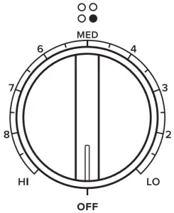 AMANA AER6603SFS - COOKTOP USE 1