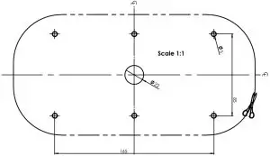 Installation Drill Hole Template