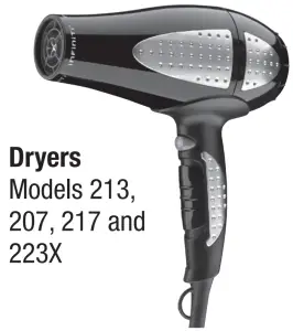 CONAIR 259 1875 Watt Salon Performance AC Motor Styling Tool Hair Dryer - figure 7
