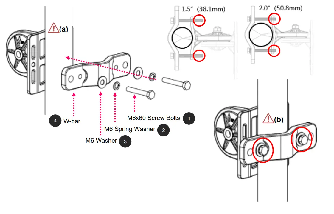 RidgeWave Gigabit LTE Outdoor Router-Pole between