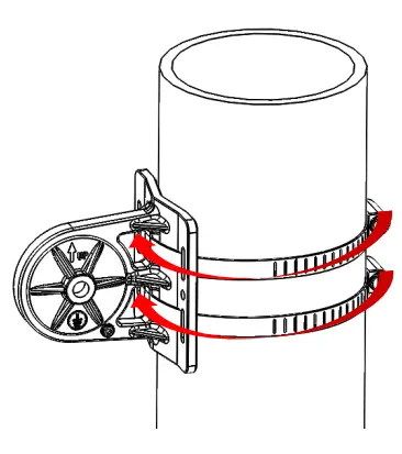 RidgeWave Gigabit LTE Outdoor Router-Pole between1