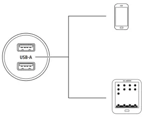 hama 00123547 Auto Detect 2 Socket USB Vehicle Charger 2