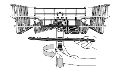 CLEANING THE SPRAY ARMS
