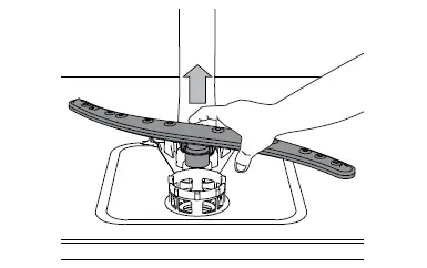 CLEANING THE SPRAY ARMS