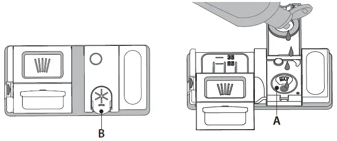 FILLING THE RINSE AID DISPENSER