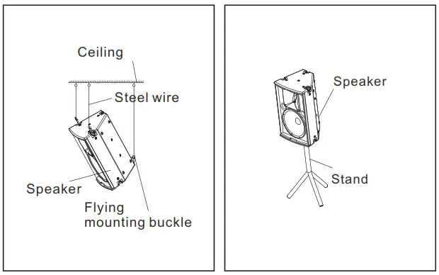 TLA CS250 Toasting Paint Speaker - Installation drawing
