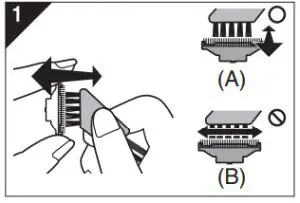 Panasonic ES-RW30 Rechargeable Shaver - brush