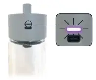 jINGO SWB Smart Water Bottle- VIOLET LED